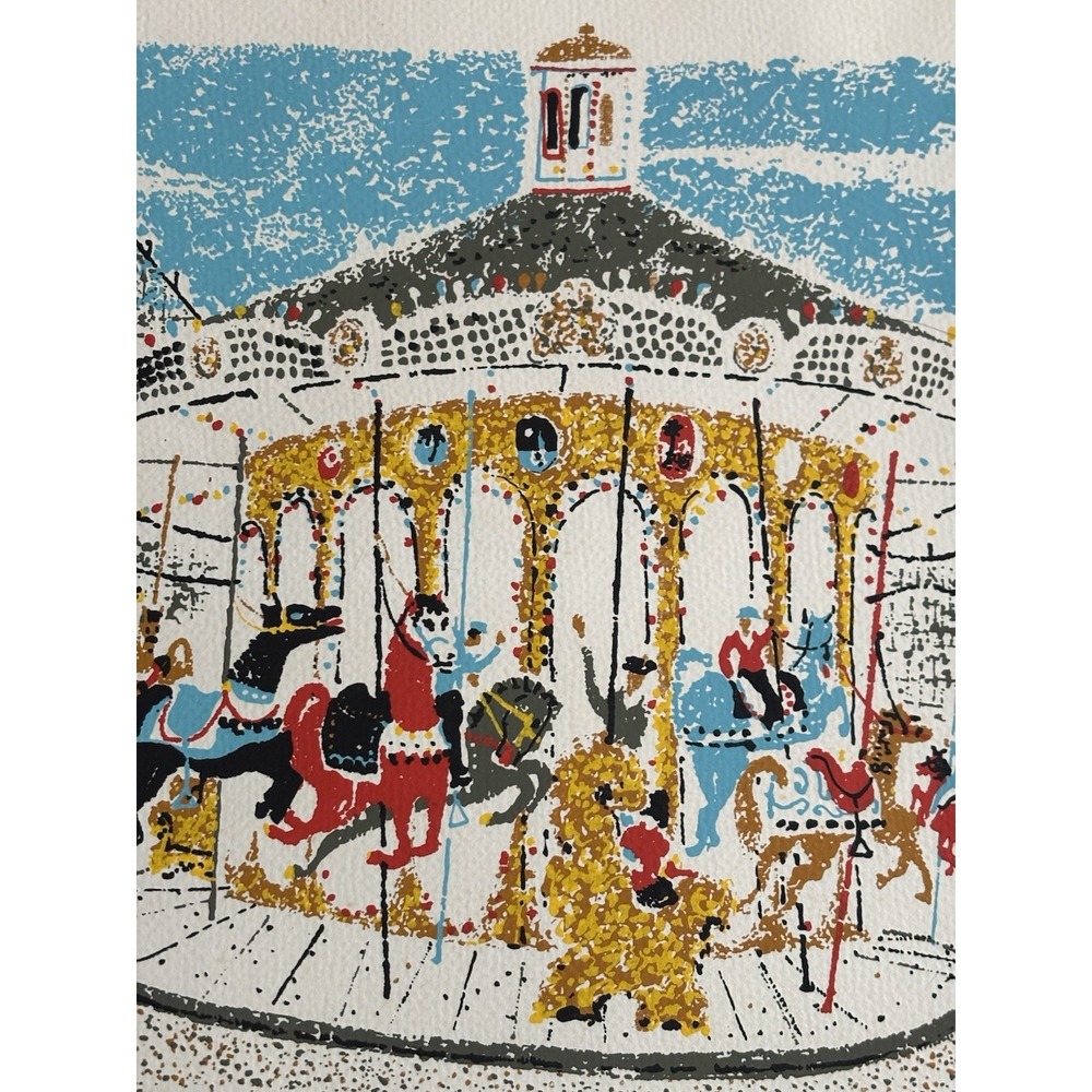 Ronald Julius Christensen Merry Go Round 12"‎ X 16 Serigraph